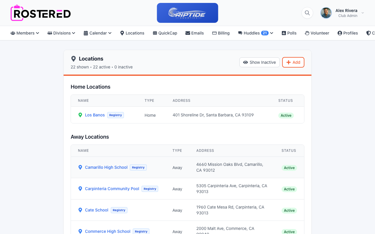Locations Page